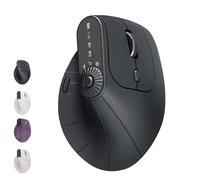 Genérico Ergonomic Triple-Connect Wireless Mouse, Wireless Ergonomic Vertical Mouse with Adjustable dpi 1000-2400, Bluetooth 5.0 & USB-C Receiver, for Laptop/PC/Mac (Black)