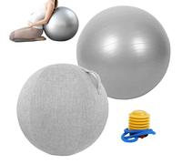 Genérico Ergonomic Yoga Ball - Anti Burst Design with Pump | PVC 65cm Size, Pregnancy Exercise Ball for Athletic, Training, Warm Up, Home Use, Gym Use, Dorm, Room and Studio