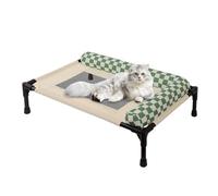 Genérico Erhöhtes Hundebett Off Ground - Atmungsaktiv Abnehmbar Waschbar Haustierliege | Erhöhtes Tierbett Für Hunde Katzen Unter 13,6 Kg - Indoor Outdoor Kühlung Camping Garten Komfort Schlafplatz