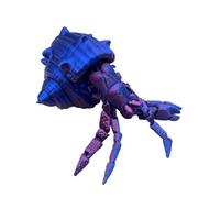 Genérico Ermitaño Impreso En 3D: Modelo Articulado Flexible, Juguete Animal con Múltiples Articulaciones, para Aliviar El Estrés, Escultura Creativa De DIY | Decoración Única Y Flexibl