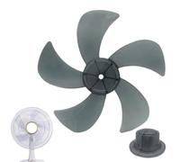 Genérico Ersatzflügel Für Standventilator,Ersatz Für Elektrogebläse, ABS Schlafzimmer-Ventilatorblatt Mit Mutterabdeckung - Für Tisch, Wand, Wohnzimmer, Eigenheim, Büro, Terrasse, Garage, Werkstatt
