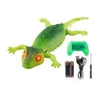 Generico Escalada - Juguete Lagarto Eléctrico De Escalada De Pared De Doble Modo Con Control Remoto Recargable | Robot Arrastrero RC Iluminado De 2 Modos | Broma De Regalo De Com