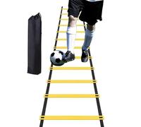 Genérico Escalera De Agilidad 6 Metros, Entrenamiento Deportivo para Fútbol, Baloncesto, Béisbol, Tenis, Velocidad Y Coordinación, Escalera Plegable para Ejercicios, Bolsa De Transporte Incluida