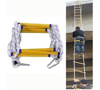 Genérico Escalera de Cuerda de Escape de Emergencia - Escalera de Seguridad contra Incendios de 3 m (10 pies) para una evacuación rápida, Duradera y Ligera, Ideal para el hogar, la Oficina y Uso en e