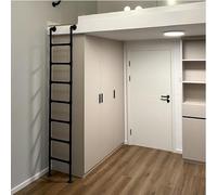 Genérico Escalera de Cuerda para Incendios, Escalera de autorrescate, Escalera de Escalada en Roca, Escalera de Metal Negra para Cama Alta, Ajustable, 100-300 cm, Escalera de Emergencia para incendi