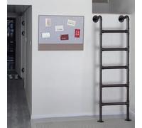 Genérico Escalera de Salida para Loft, de 1,2 m, 1,5 m, 1,8 m, 2,4 m y 2,7 m de Altura, de Seguridad, Resistente, para Pared o Suelo, Ideal para dormitorios, bibliotecas, almacenes, terraza