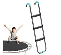 Genérico Escalera de trampolín, Escalador de trampolín | Escalera de Acero Resistente al óxido de 2 escalones/3 escalones de Ancho con Anchos Antideslizantes - Pasos de Accesorios de trampo
