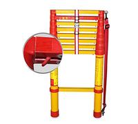 Genérico Escalera Extensible Industrial de Aluminio de 2 m/3 m/4 m, Escalera telescópica de FRP, escaleras Extensibles Multiusos para Trabajos de techado, Industria y Patios, fácil de Trans