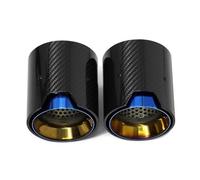 Genérico Escape Coche 2 Unids/Lote para Serie F22 F23 para M235i para M240i F20 F21 para M135i para M140i Punta Escape Coche ID60mm Silenciador(Azul)