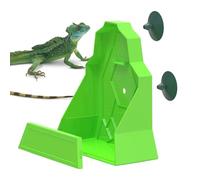 Genérico Escape-Proof Reptile Feeding Bowl - Keep Live Contained | Simulated Mealworm Design for Lizards Frogs | Hanging or Placing Terrarium Feeder, Fun Durable Easy Clean for Crickets Roaches