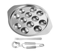 Genérico Escargot Dish - French Style Snail Serving Plate, Ceramic Dish, Porcelain Tray, Oven Safe Plate | Traditional Escargot For Cooking Serving Snails Restaurants Home Dinner Parties