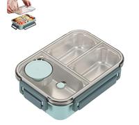 Genérico Escentio Lunch Box,Stainless Steel Portable Escentio Lunch Box with Divided Compartments, Large Capacity, for Office,Travel Field Lodgings (Green)