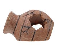 Genérico Escondite para Reptiles Cueva de Resina Segura y Decorativa, Refugio Compacto para Serpientes y Anfibios, Decoración Natural para Terrarios y Hábitats de Mascotas