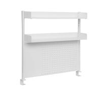 Genérico Escritorio Tablero, Tablero de Clavijas para Escritorio - Organizador de estantería de Escritorio Ajustable,Accesorios de Escritorio, Panel de privacidad multifunción, Abrazadera en Pegboard