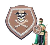 Genérico Escudo De Caballero Dragón Ámbar - Espuma EVA | Accesorio De Armadura Noble para Cosplay | Escudos De Fantasía Ligeros Infantil Disfraces De Larp Y Juego Imaginativo
