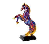 Genérico Escultura de Caballo Vibrante: Pieza Decorativa de Arte Moderno, de Estilo Pop Art, Detalle Acabado a Mano, la decoración de la Sala de Estar, Muebles para el hogar