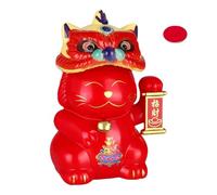Genérico Escultura Maneki Neko - Decoración De Escritorio Que Trae Felicidad, Figura Coleccionable Animada Hace Señas | Característica De Personaje Que Agita con Energía, De Símbolo De Éxito Tradici