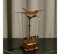 Genérico Escultura Manta Ray, Autómata Manta Ray Madera, Rayos Mantas Eléctricos Mecánicos con 3 Modos, Decoración Escritorio Dinámica Biológica Marina Rayos Mantas Hecha Mano, para Oficina En Casa