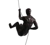 Genérico Escultura Pared Hombre Escalador - Figura Resina Moderna, Estilo Minimalista, Colgante Decorativo | Arte Mural Para Salón, Dormitorio, Despacho, Fondo Sofá, Detalle Navidad, Regalo Diseño