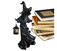 Generico Esculturas Fantasmas - Estatuas de Spooky Vintage | Figura de Resina Messenger del Infierno | Estatua Fantasma de Halloween | Decoración Estatuas de Ghoest Y Figura de Brujas con Lanter