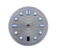 Genérico Esfera de Reloj 31,7mm for Serie 300 NH35 NH36, Movimiento a Las 6 en Punto, Fecha C3, Piezas mecánico Luminosas Verdes(NO.9)