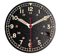 Genérico Esfera de Reloj con Textura Azul Pavo Real, Blanco y Negro, 29MM, Compatible NH35 NH36, Repuesto Accesorios for DIY(B dial Hand)