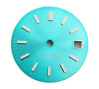 Genérico Esfera de Reloj estéril 29mm con manecillas Luminosas for NH35 NH36, Ajuste a Las 3,0 en Punto y,8, Accesorios Movimiento automático(Dial 7)