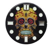 Genérico Esfera de Reloj Luminosa Verde artística Cultura China 29mm Adecuada for Accesorios Mod Movimiento automático NH35/NH36(Color 9)