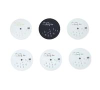 Genérico Esfera de Reloj modificada con Registro, Esfera 28,5mm, Compatible Movimiento NH35/4R36, a quién le Importa, ya llegué Tarde, Accesorios for(Bule)