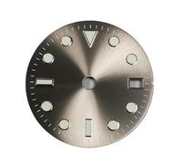 Genérico Esfera luminosa verde de 29MM, accesorios de reloj modificado, esferas de reloj de cuatro manos for movimiento NH34(Grau)