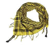 Genérico esigual Fulares 1PC Unisex mujeres hombres Shemagh Keffiyeh Palestina bufanda chal envoltura Capucha Bufanda Mujer (Yellow, One Size)