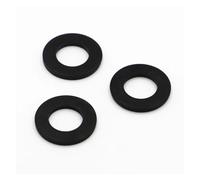 Genérico Espaciador GB97 M2-M24 de acero inoxidable 304, zinc blanco, zinc negro, arandela de acero, anillos de junta lisos for tornillo, perno, arandela metálica plana(Black Carbon Steel,5pcs M20)