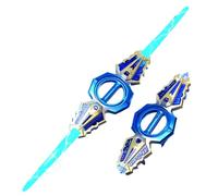 Genérico Espada Lase-r Retractil con Sonido, RGB Sable Lase-r Recargable De Doble Filo, Lightsabers Juguetes Divertidos para Niños Y Adultos