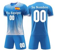 Genérico Española Personalizadas Camiseta de Fútbol Niños Unisex Niños y Adultos con Nombre y Número Ropa Futbol Niño Infantil/Adulto Temporada 2024-25 - Replica con Licencia