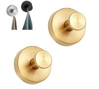 Genérico Especialbest Suction Cup Hooks, Upgraded Suction Cup Hooks, No-Drill Waterproof Towel Hook, For Bathroom Wall, Kitchen, Glass, Towel(gold)