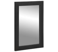 Genérico Espejo de baño Madera de ingeniería y latón Negro 50x70x2,5 cm,Conjuntos de Muebles,Muebles de baño-4017679