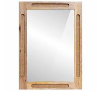 Genérico Espejo de baño Marrón 50 x 70 x 3 cm Madera de Mango Maciza,Conjuntos de Muebles,Muebles de baño-4018075