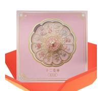 Genérico Espejo de Bolsillo,Accesorios de Maquillaje con Diseño Floral | Espejo De Mano Portátil | para Mujeres Niñas Viajeras Estudiantes Profesionales Ocupadas Novias Restaurante Oficina