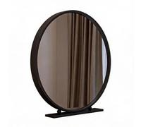 Genérico Espejo De Maquillaje Redonda con Marco De Metal, Tres Colores Y Tamaños, para Espejos Decorativos En Salas De Estar Pasillos Dormitorios Baños Escritorios(Negro,60cm/23.6")