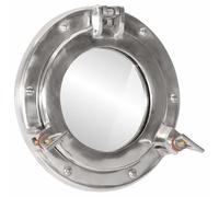 Genérico Espejo de Ojo de Buey de Pared Aluminio y Vidrio Ø23 cm,Decoración,Espejos-357847