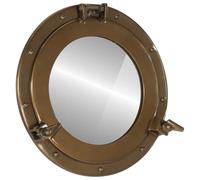 Genérico Espejo de Ojo de Buey de Pared Aluminio y Vidrio Ø38 cm,Casa y jardín,Decoración,Espejos-357853