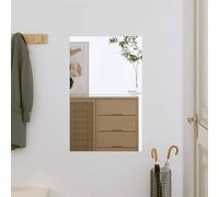 Genérico Espejo de Pared Vidrio Rectangular 40x60 cm,Casa y jardín,Decoración,Espejos-350446