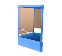 Genérico Espejo de tocador para Maquillaje sin inversión Espejos personales no invertidos Espejo Real para Imagen Reflejo para mostrador de Mesa Vidrio de visión verdadera de Doble Cara Sin intercamb