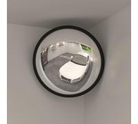 Genérico Espejo de tráfico Convexo para Interiores, acrílico Negro Ø40 cm,Economía e Industria,Avisos,Señales de Carretera y tráfico-153078