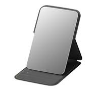 Genérico Espejo de Viaje Plegable: Espejo Maquillaje sin Marco Alta definición, tocador portátil, Cubierta Cuero PU, Compacto Plegable | Mini retoque