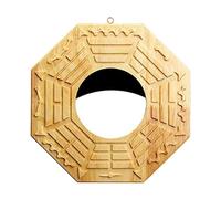 Genérico Espejo - Espejo cóncavo de Madera de melocotón de 17,5 cm para apartamento en la Puerta de Entrada | Espejoo Protector Tai contra la energía Negativa | decoración