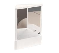 Genérico Espejo no invertido con Imagen Real Espejo de tocador para Maquillaje Personal Reflejo no inverso para Escritorio de Mesa Vidrio de visión Real de Dos Caras Sin distorsión Izquierda Derecha