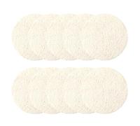 Genérico Esponja Corporal Exfoliante de Lufa Natural para Piel Sensible, Exfoliación Delicada No Irritante, Paquete de 10 Unidades Adecuado para Desmaquillado y Viaje