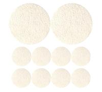Genérico Esponjas Exfoliantes Faciales de Lufa 10 Pcs, Almohadillas Naturales Redondas de 5,5 Cm para Limpieza Profunda, Eliminación de Maquillaje y Control de Grasa, Ideales para Baño