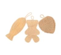 Genérico Esponjas Exfoliantes Naturales de Lufa 3 Unidades para Baño y Ducha, Esponja Vegetal Suave para Exfoliación Corporal, Limpiador Natural para Pieles Sensibles, Uso Femenino